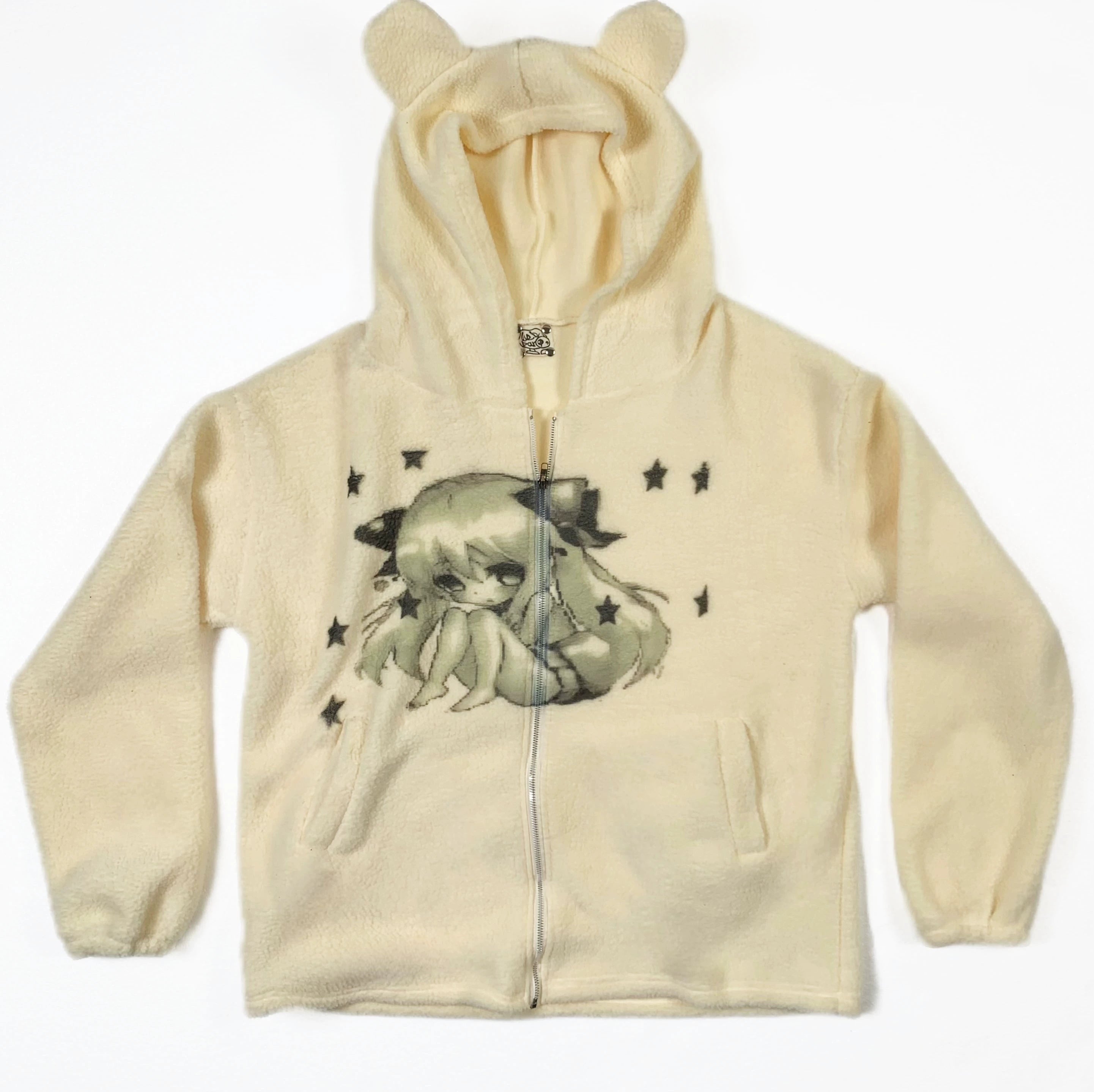 WEBBAR Fleece Thickened Hooded Zip Jacket