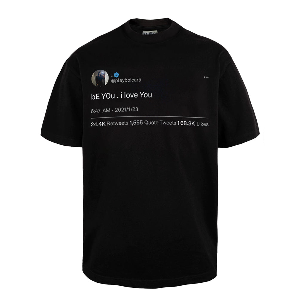 REMAKE King Quotes Direct Injection Printing Short Sleeves