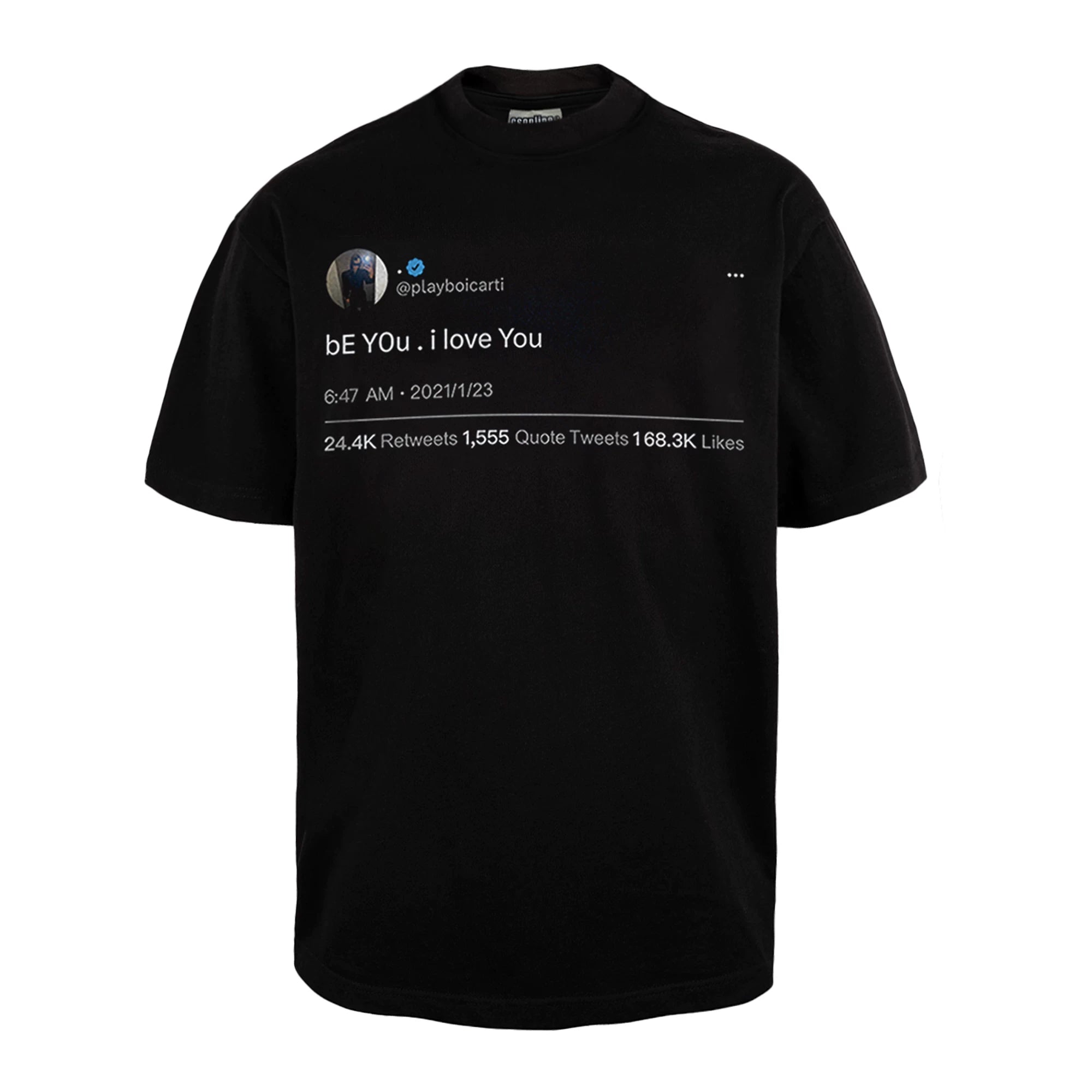 REMAKE King Quotes Direct Injection Printing Short Sleeves
