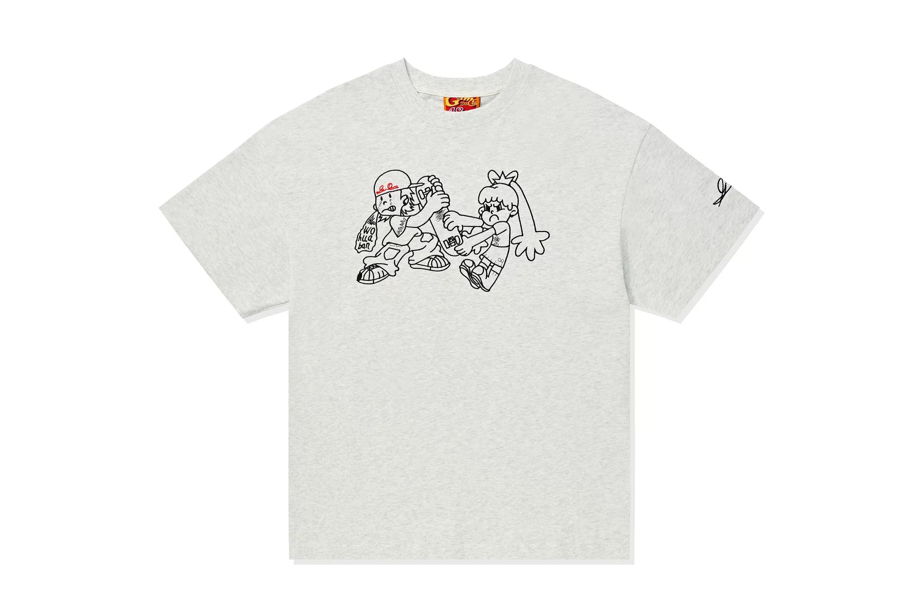 GameOne Cartoon Embroidery Character Casual Tee