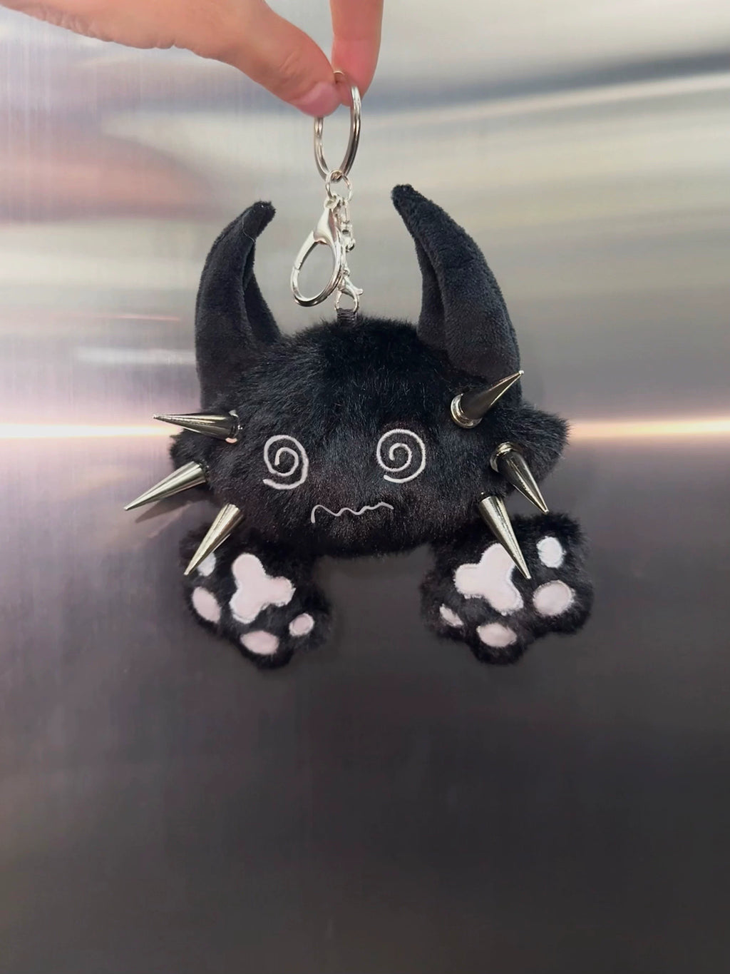 Antiphase Punk Demon Confused Meow Doll Pendant