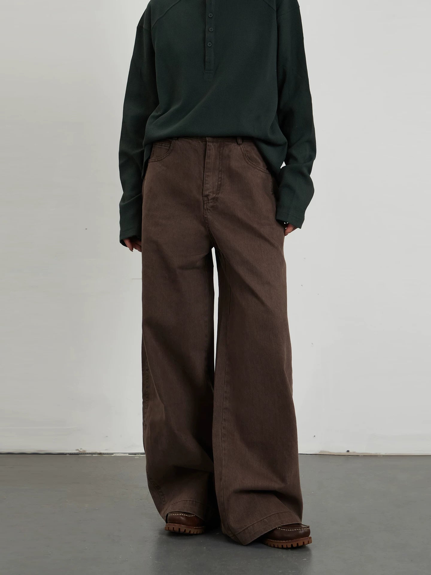 TRUQUEST Loose Straight Wide Leg Jeans