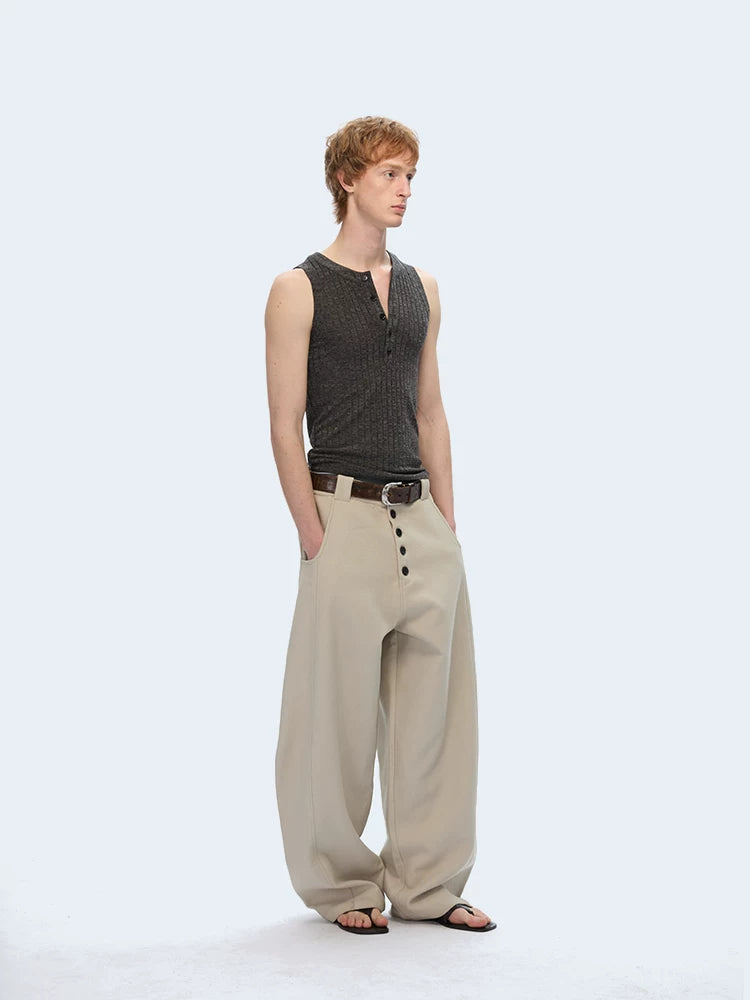 TZ Killer Button Henry Slim Fit Versatile Vest
