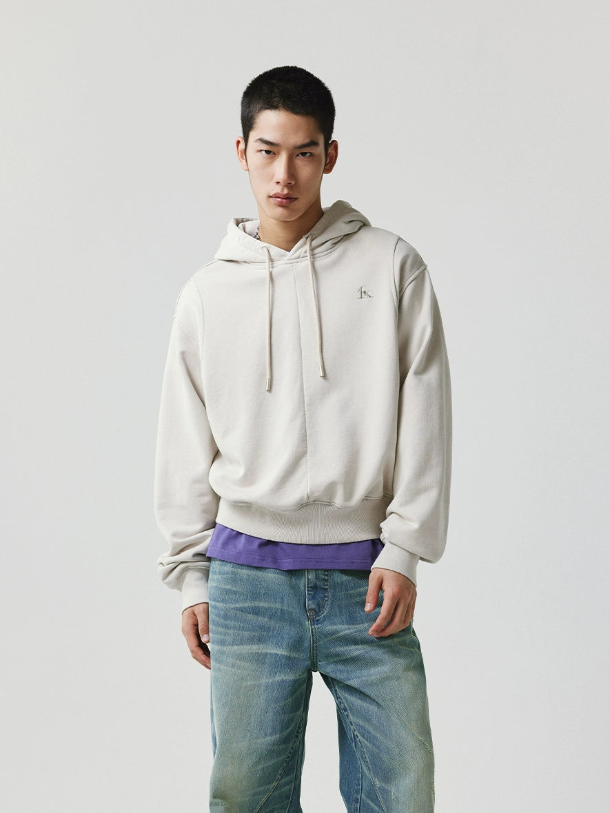 LIMPIDOCULUS Versatile Short Made Old Hooded Sweater