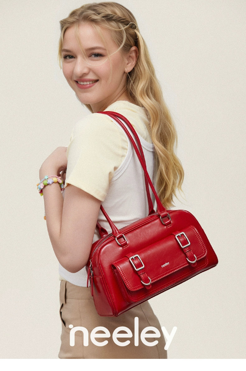 Neeley Leather Premium Textured Commuter Bag