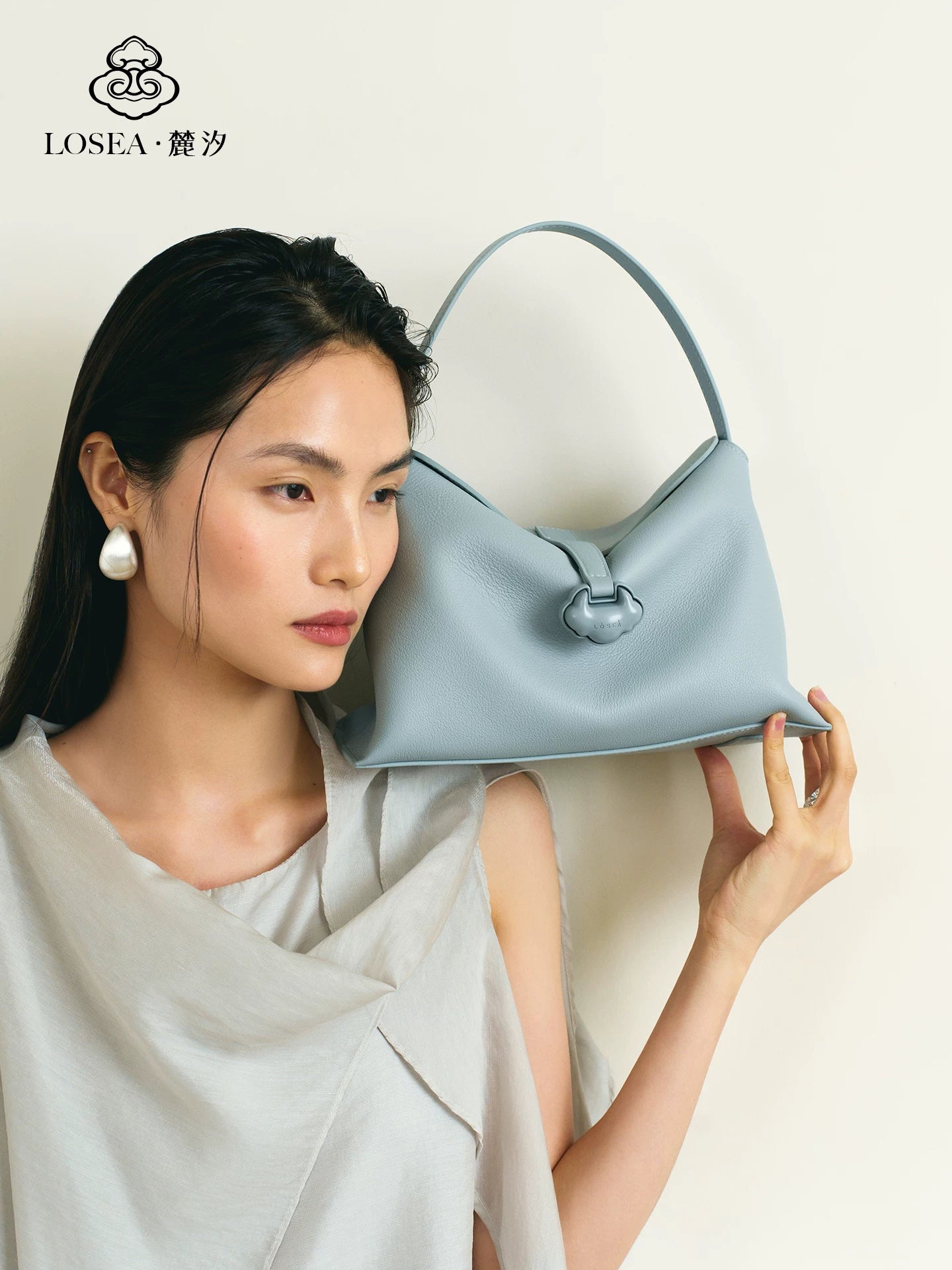 LOSEA First-layer Cowhide Shoulder Messenger Handbag