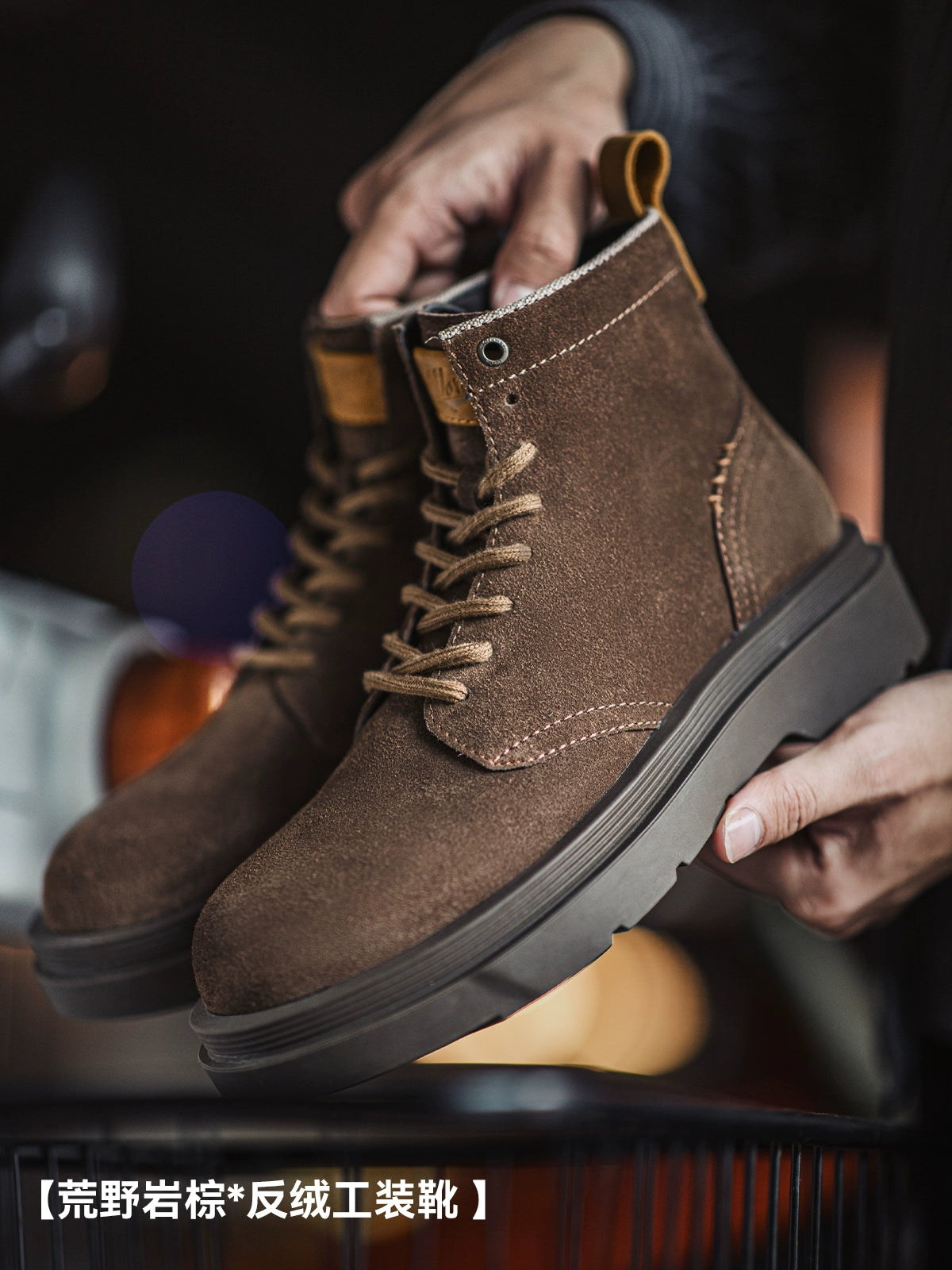 Maden Casual Retro Thicksole Medium and High Top Fur Martin Boots