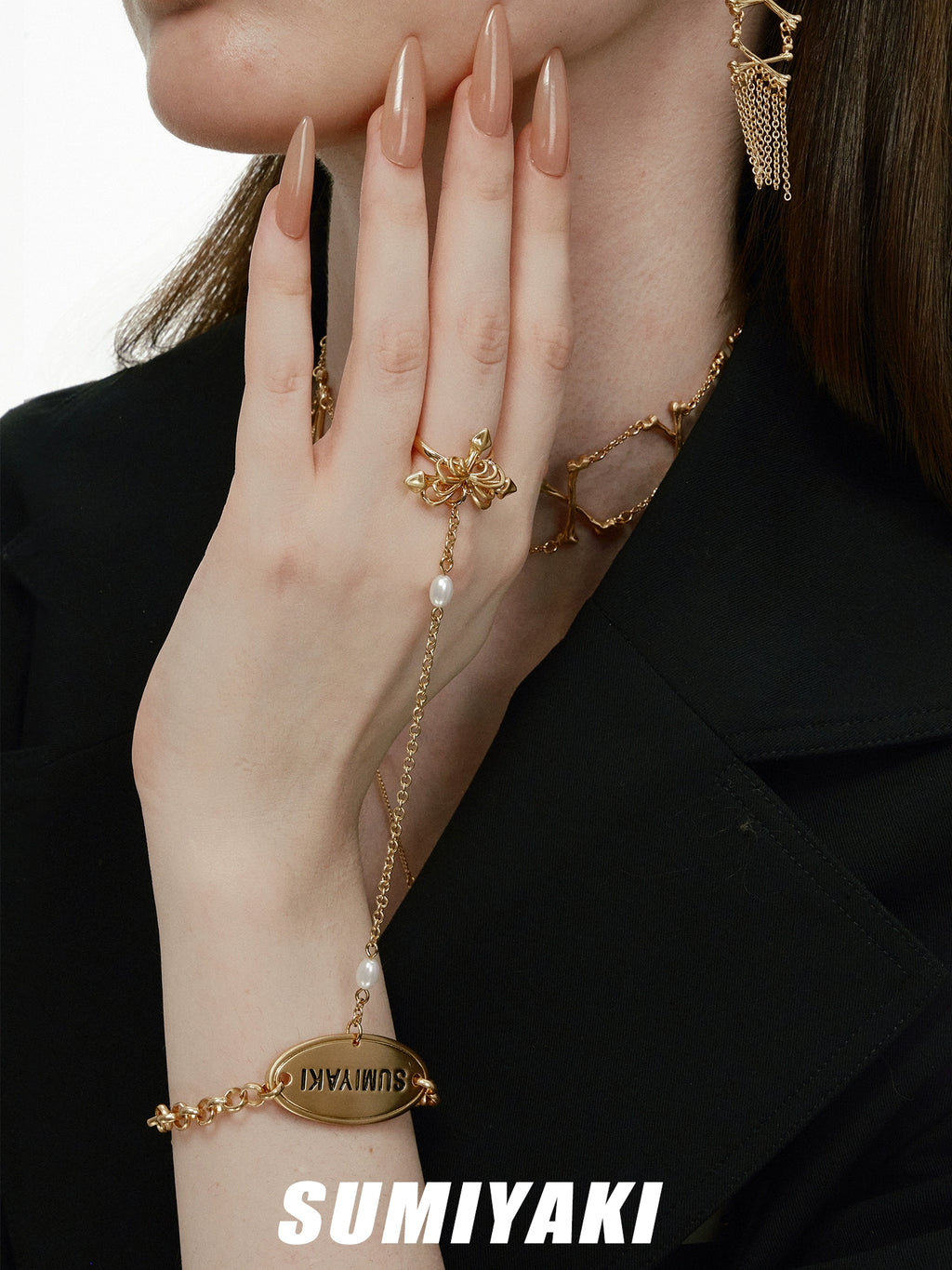 SUMIYAKI Sphenoid Bone Symbiotic Bracelet Ring Integrated Ring Removable