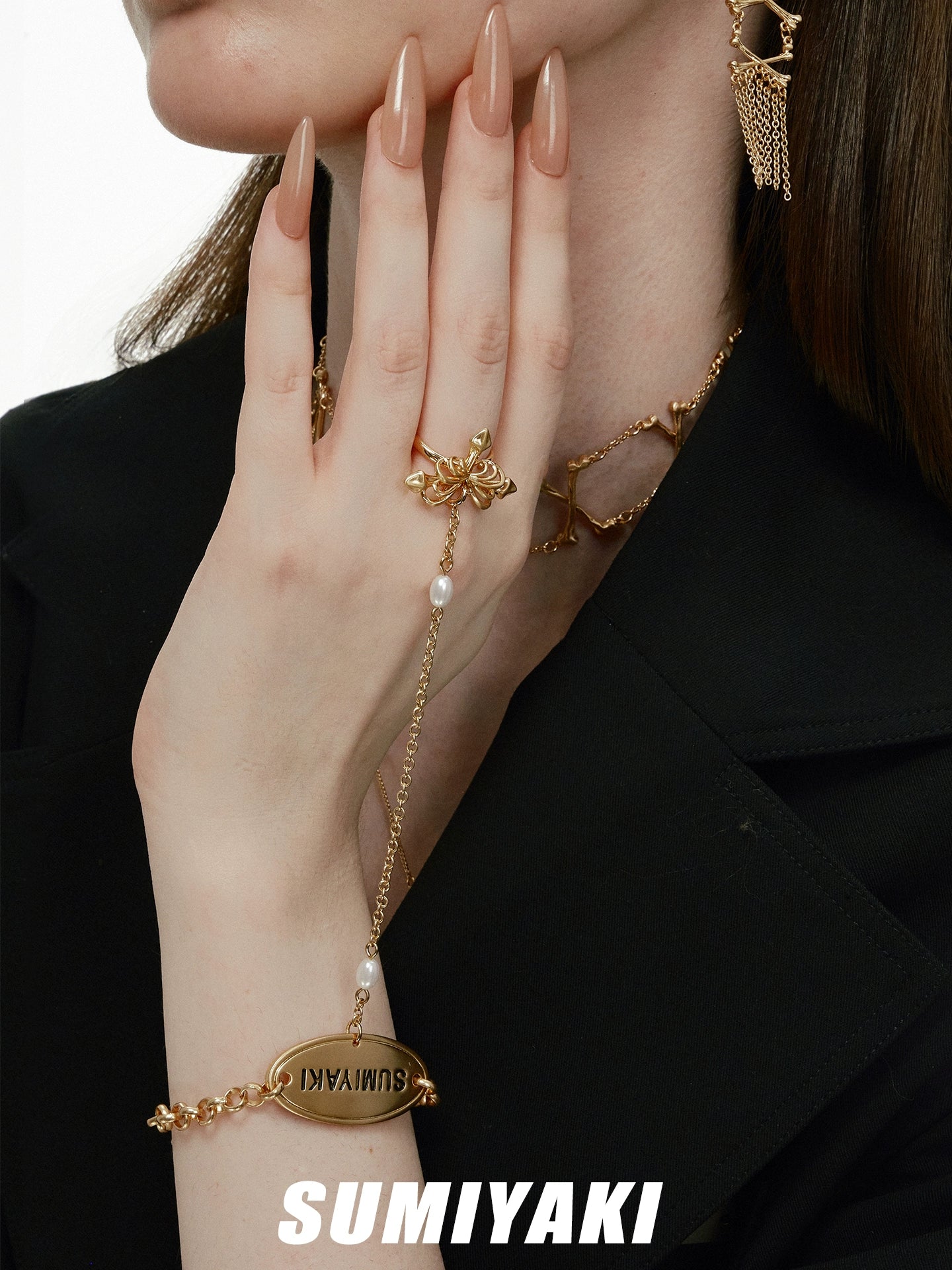 SUMIYAKI Sphenoid Bone Symbiotic Bracelet Ring Integrated Ring Removable