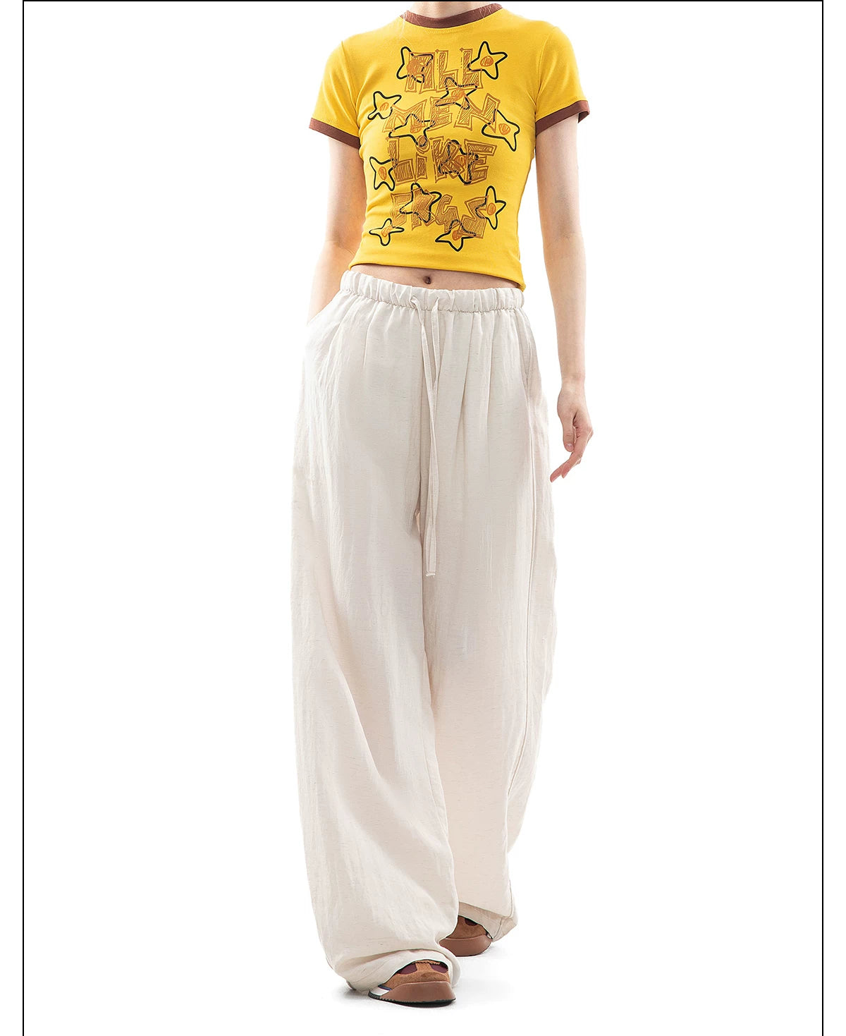 CHANT2nd Wide Leg Loose Pendant Casual Pants