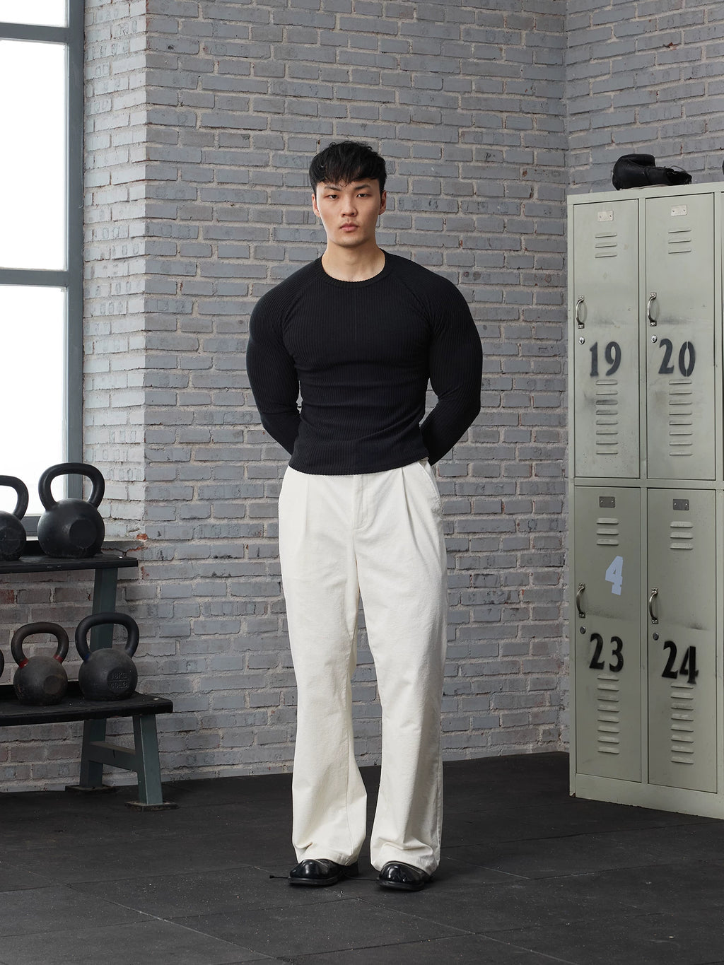 AFTERGLOW Knitted Bottom Casual Slim Sleeve