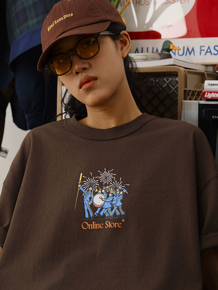 Battles Retro Crew Neck Loose Tee