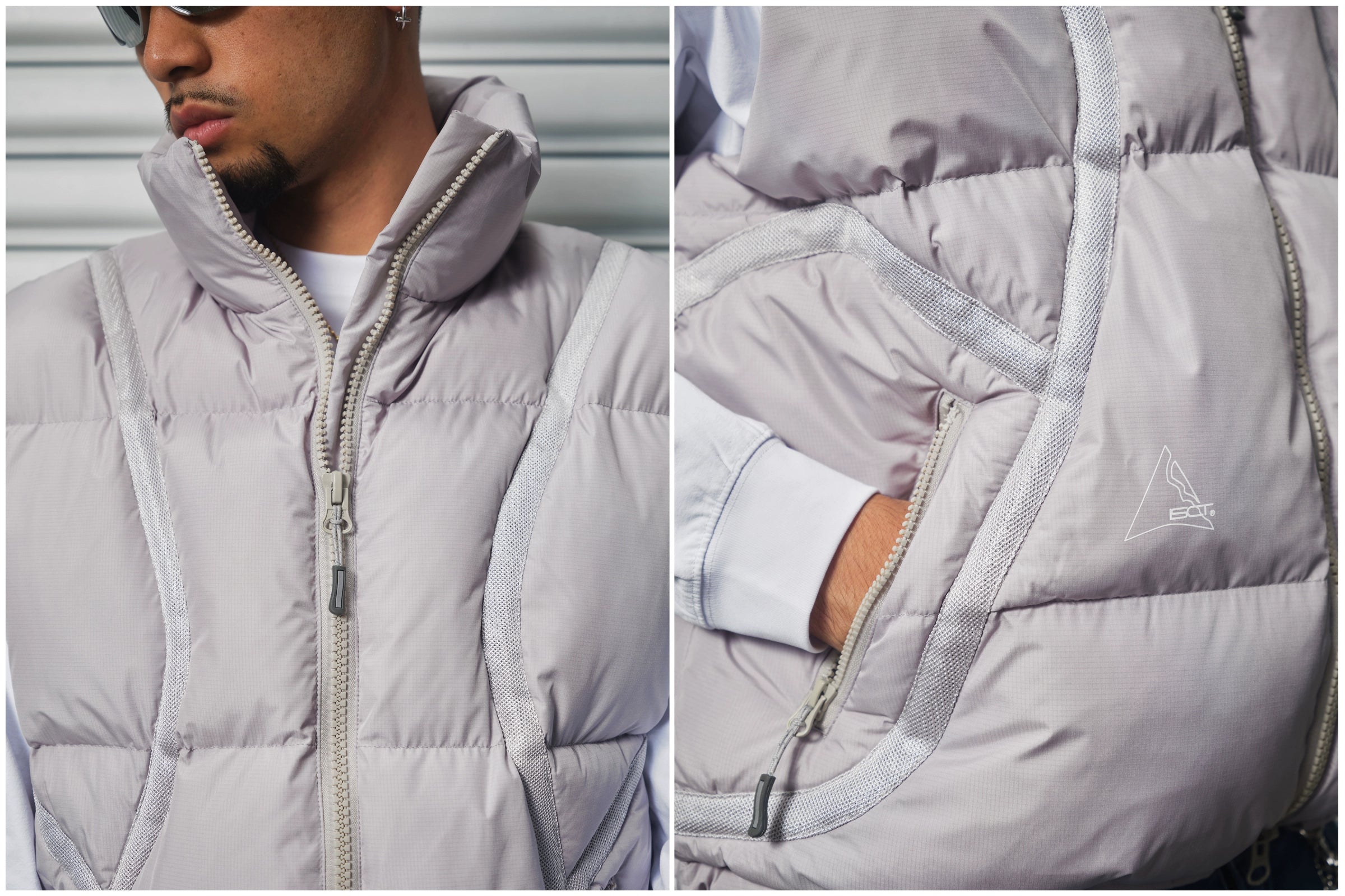 ComicTree Webbing Stand-up Collar Cotton Vest