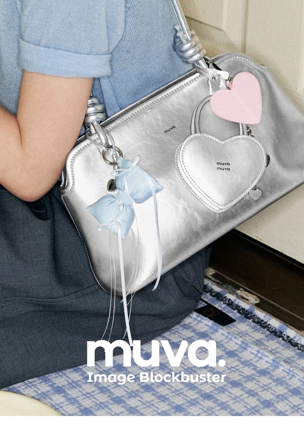 MUVA Bow Girl Heart Pendant