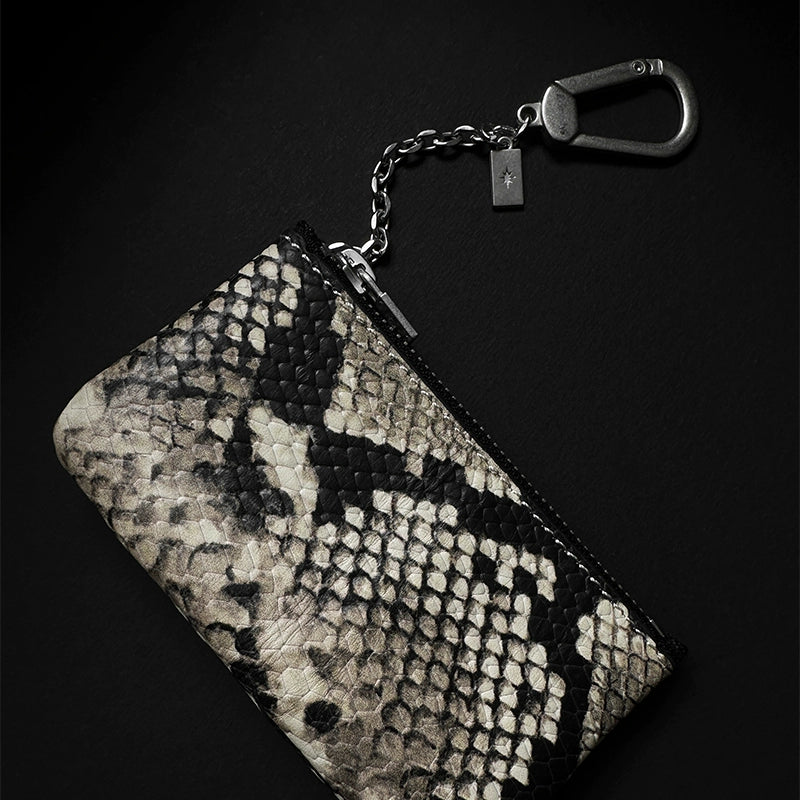 Remedy Horse Hair Snake Leather Card Bag Wallet