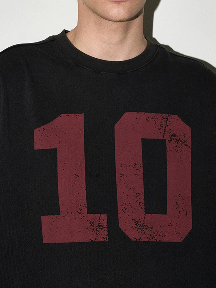 PARTIMENTO Retro Washed Batik Digital Printing Tee