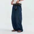 CoosRetro Retro Multi-Pocket Straight Jeans