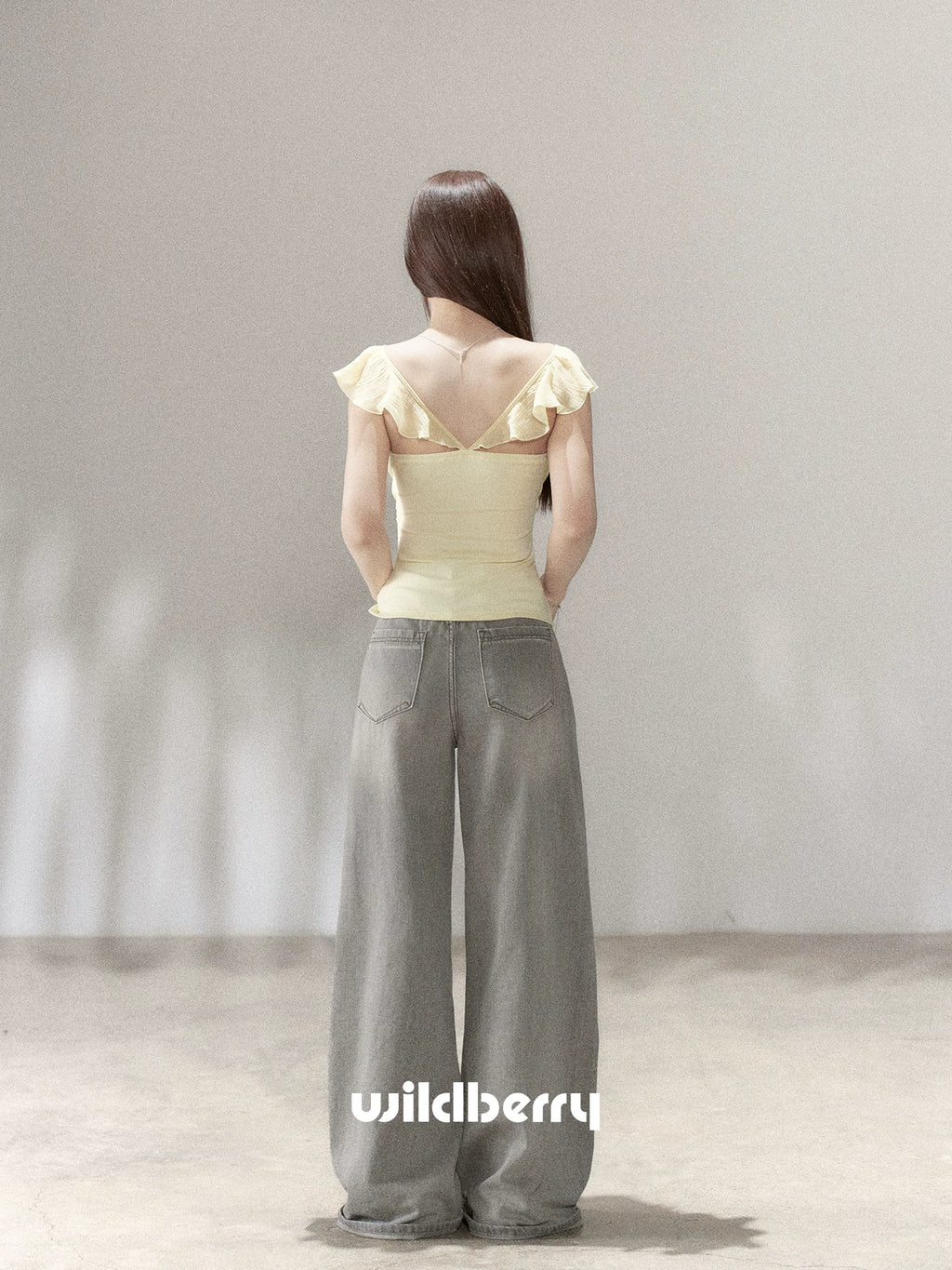 Wildberry Vintage Wide Leg Versatile Jeans