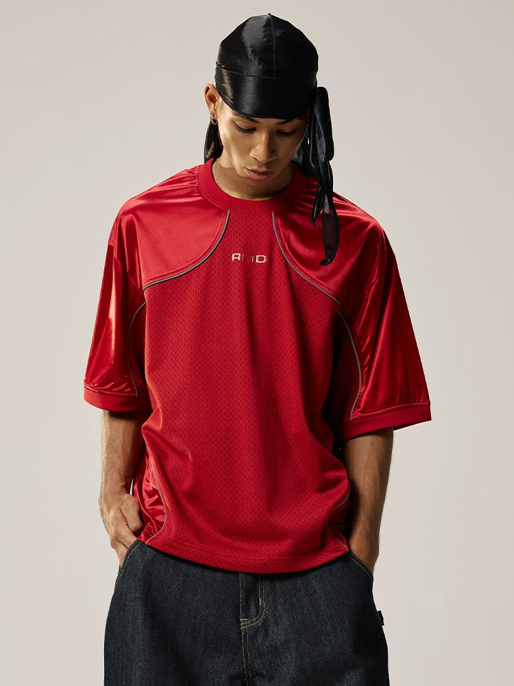 Remedy Mesh Splicing Three-dimensional Printing Loose Tee