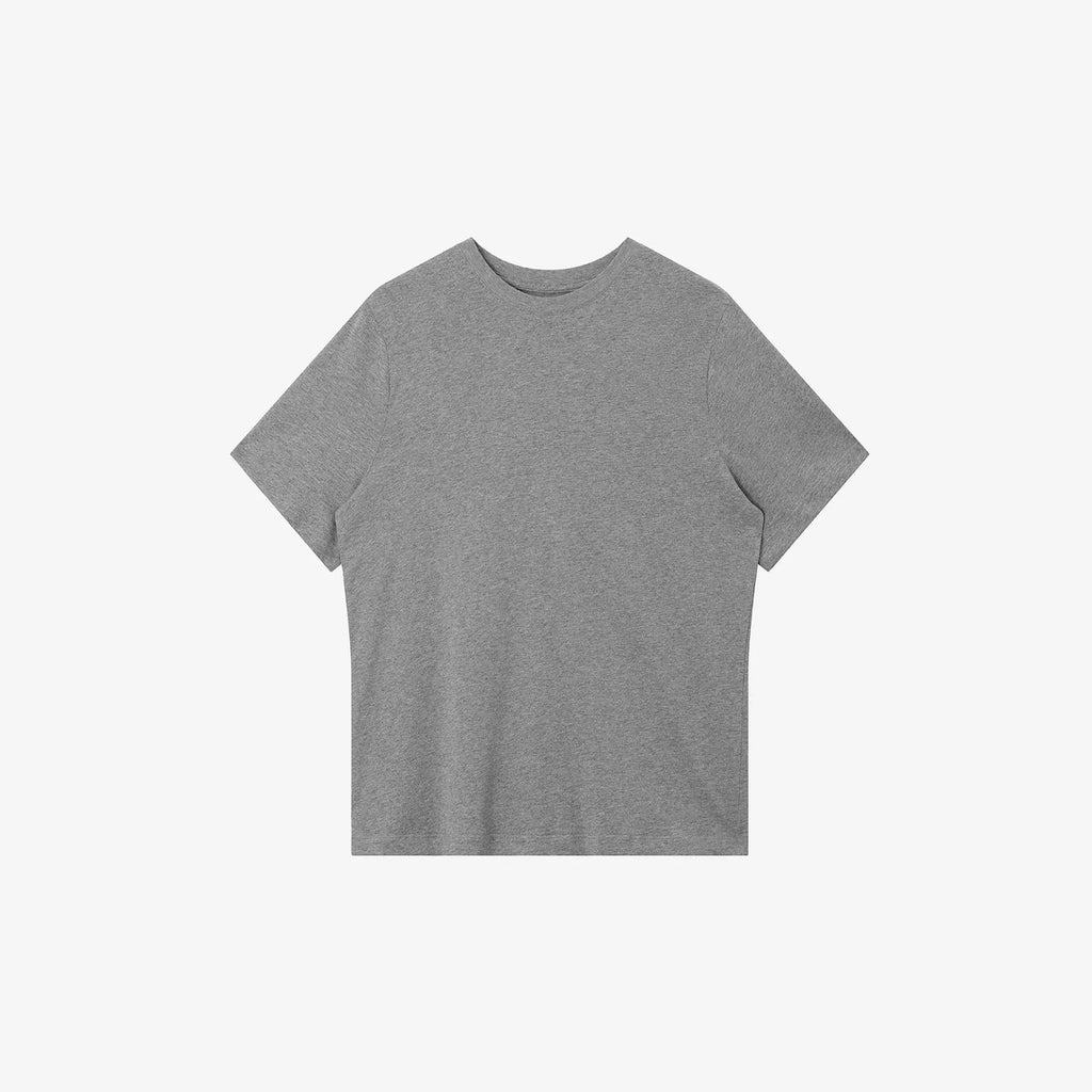 NO LOGO Soft Waxy Skin-friendly Breathable Front Shoulder Tee