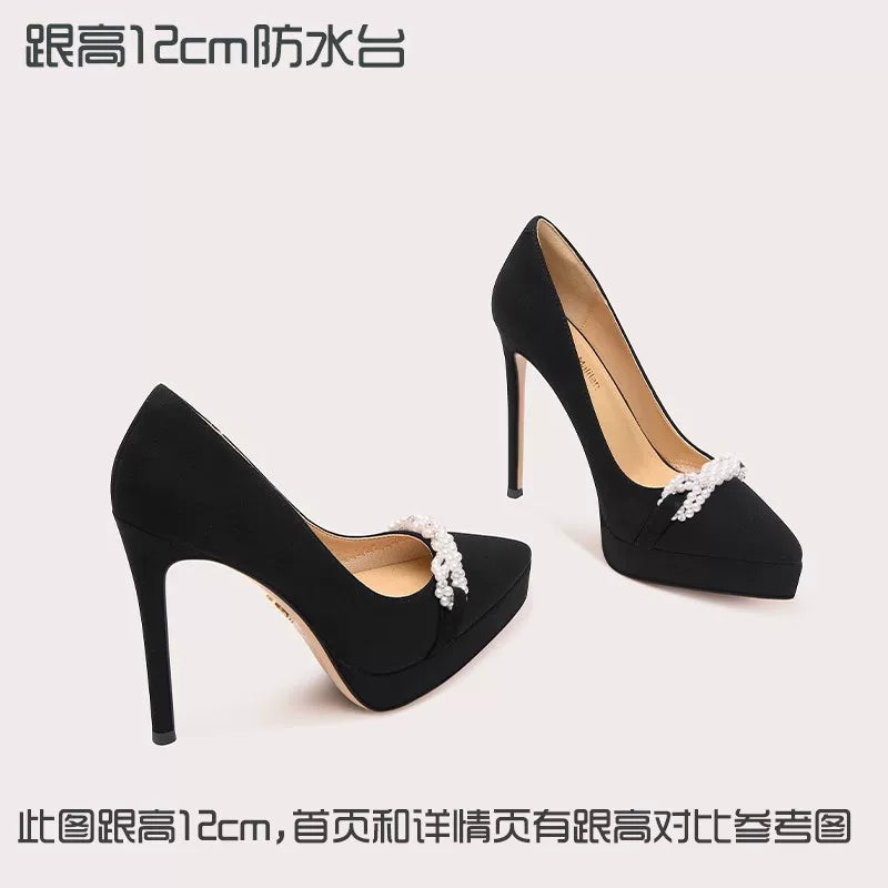 Lily Wei Temperament Versatile High Heels