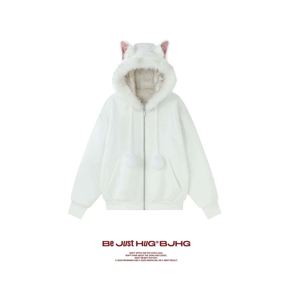 Bjhgfleece-linedheattech Hooded Zipperoutwear