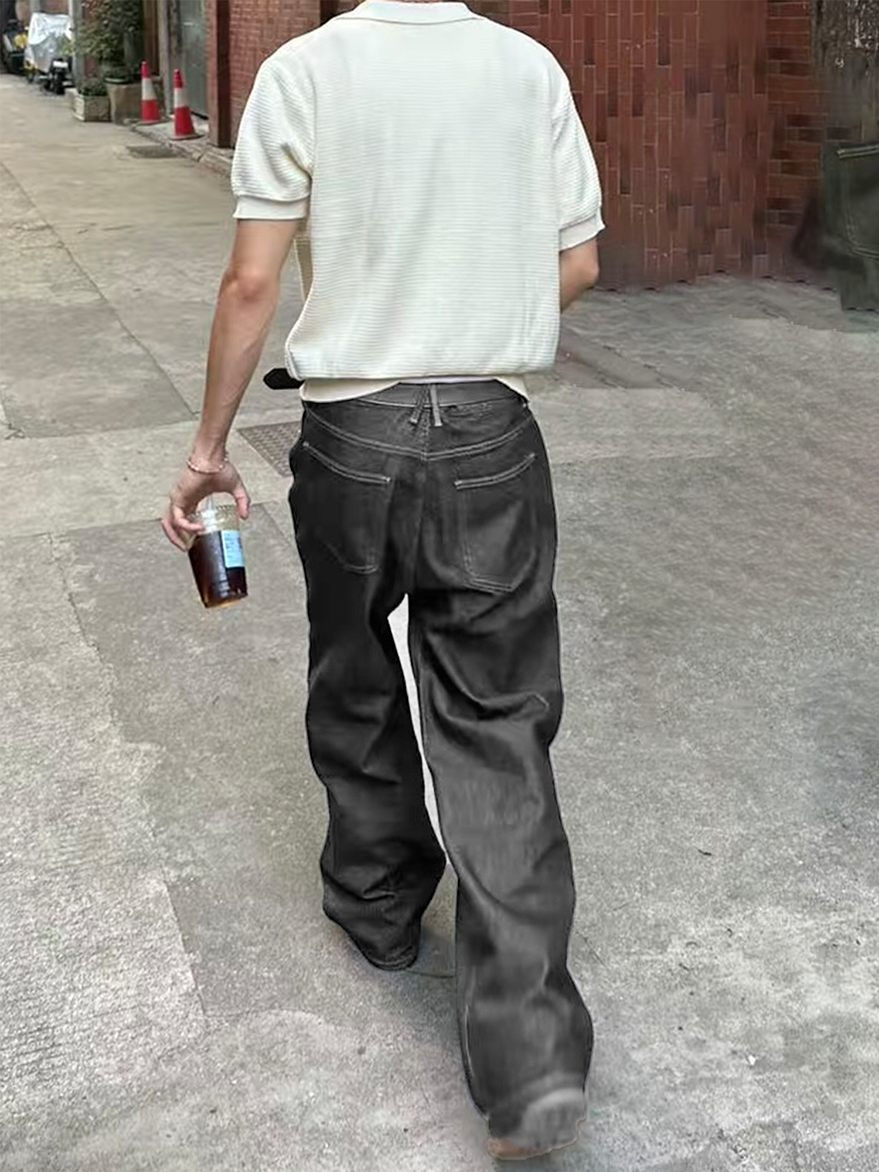 SoSick25ss "Year of the Snake Limited" original basic original cow silhouette straight high-end jeans