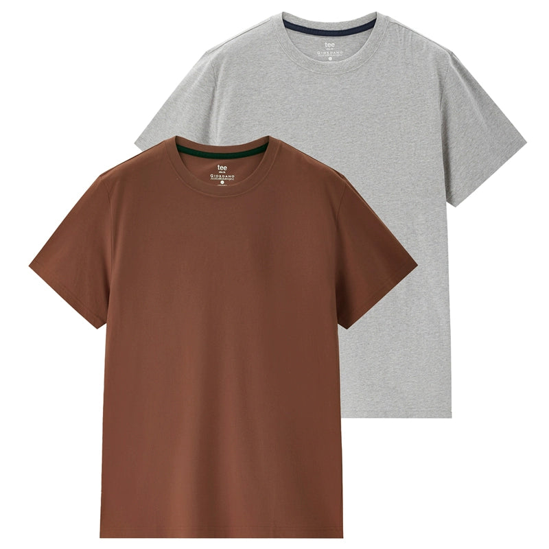 Giordano Knitted Cotton Round Neck Tee