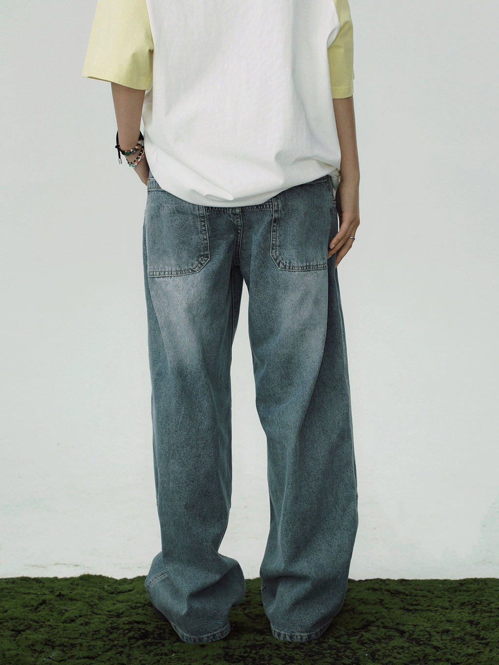 STILLYOU Street Personality Tooling Jeans