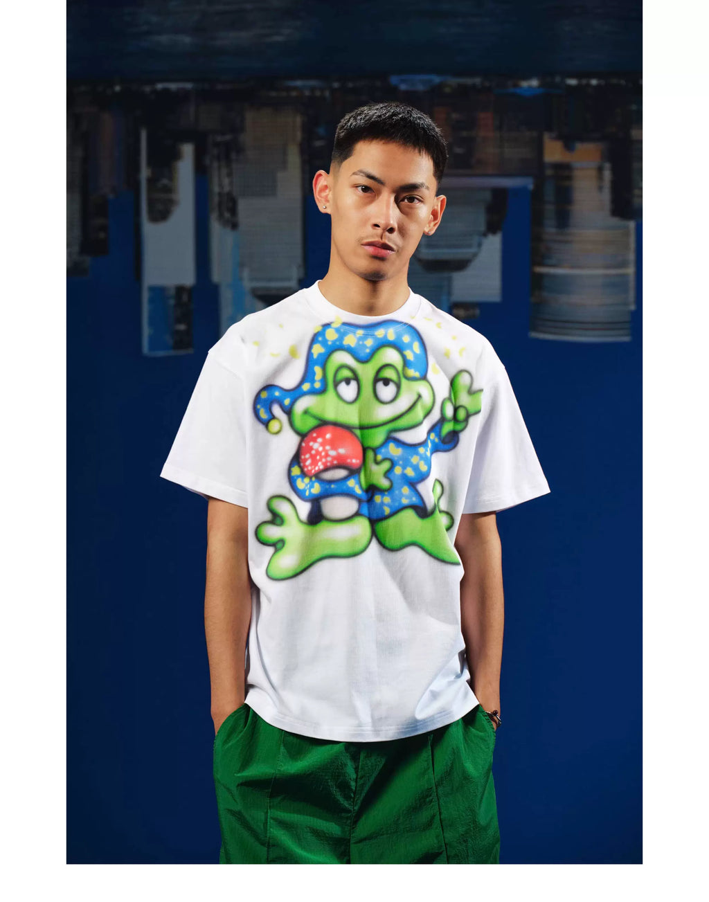 WebSurfGroup Frog Printing Fun Printing Casual Tee
