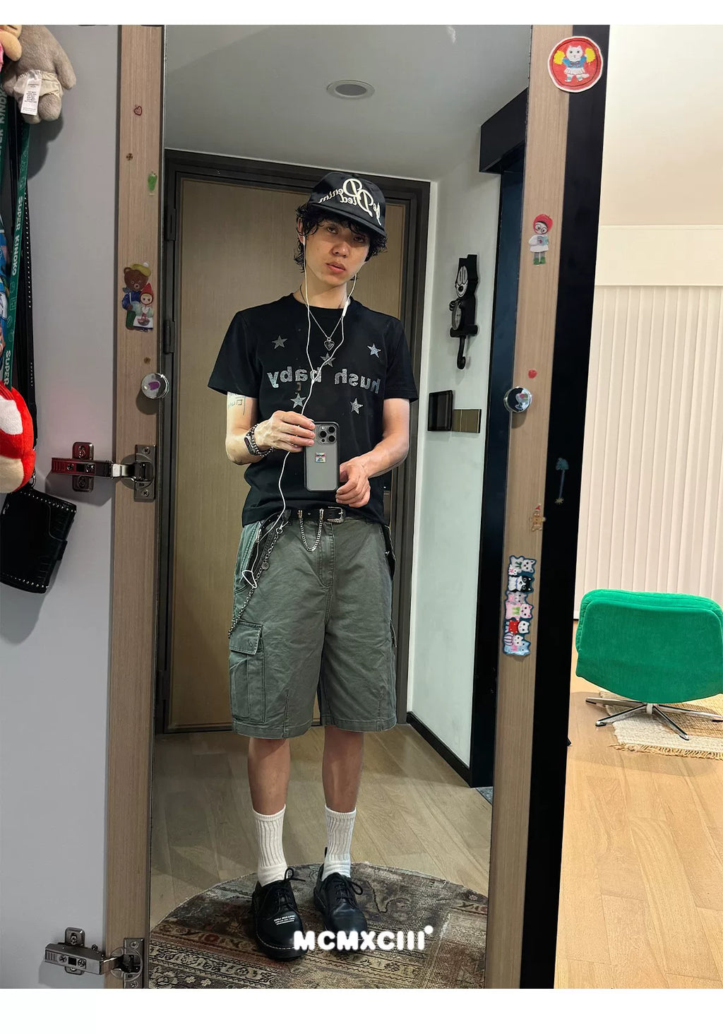Mcmxciii Star Element Tagline Front Shoulder Tee