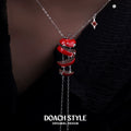 DOACH Apple Sliced Pendant Necklace