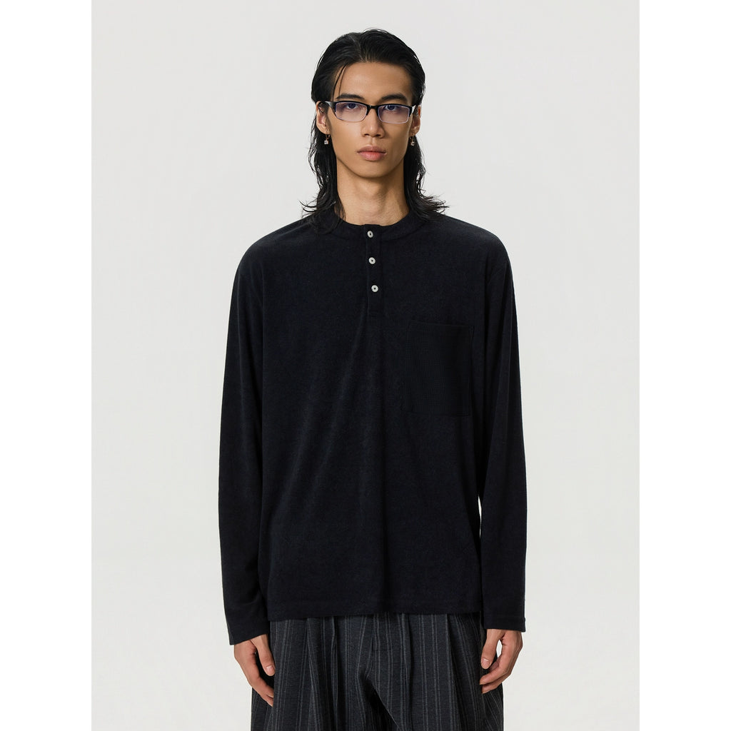 BTSG Soft Waxy Loose Woolen Inner Long Sleeve