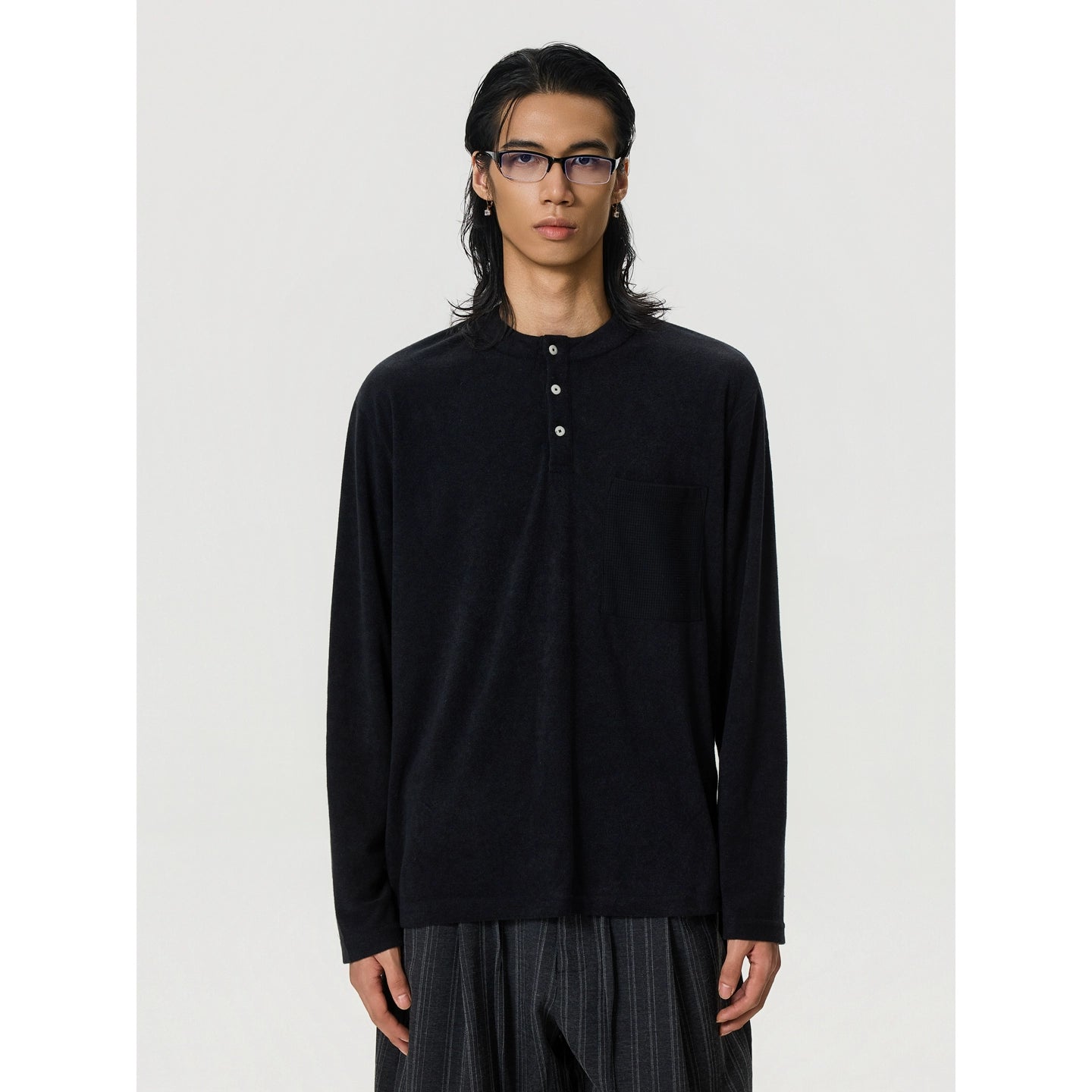 BTSG Soft Waxy Loose Woolen Inner Long Sleeve