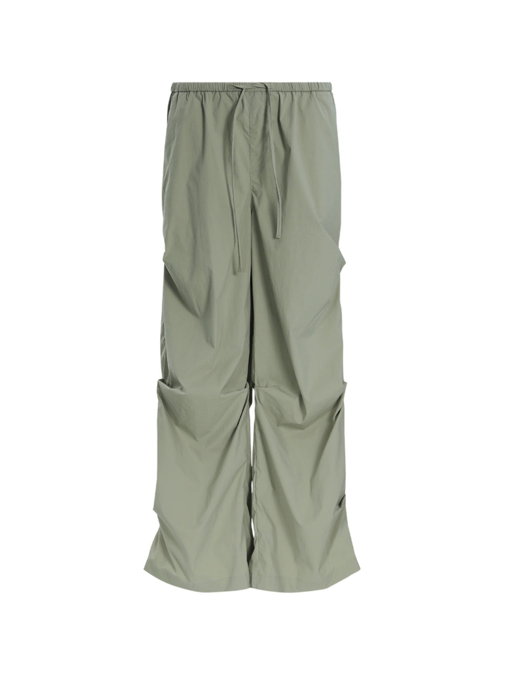 FUNKYFUN Inverted Pleated Straight Casual Trench Coat Pants