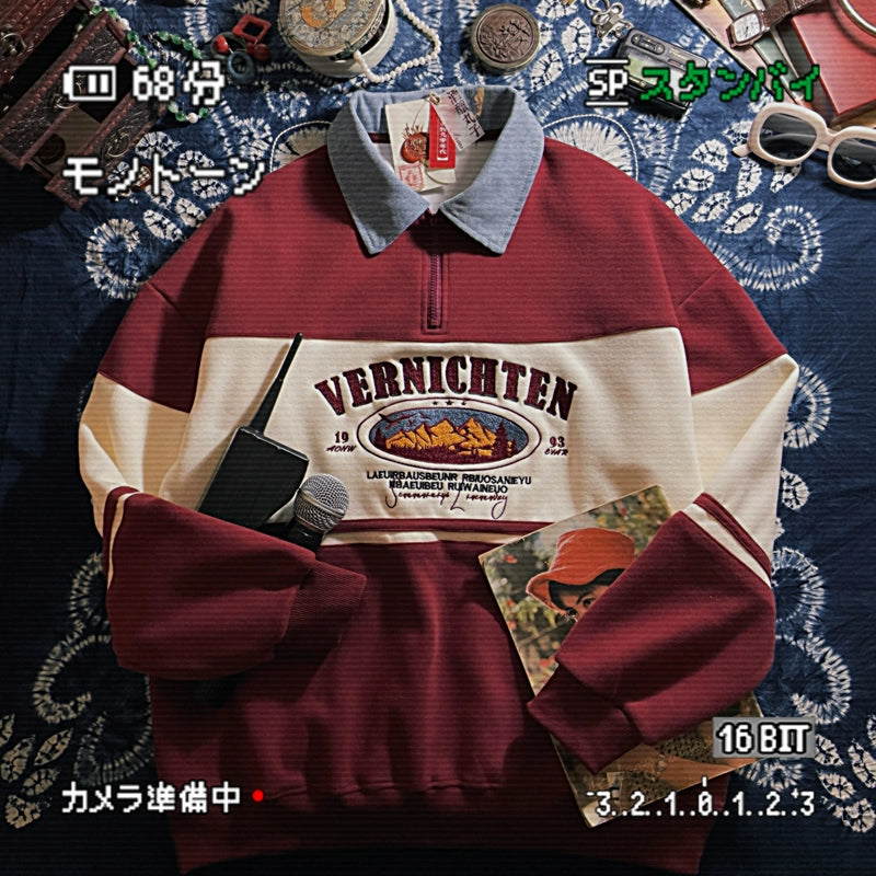 ALOHA Vintage Hong Kong Style POLO Sweater