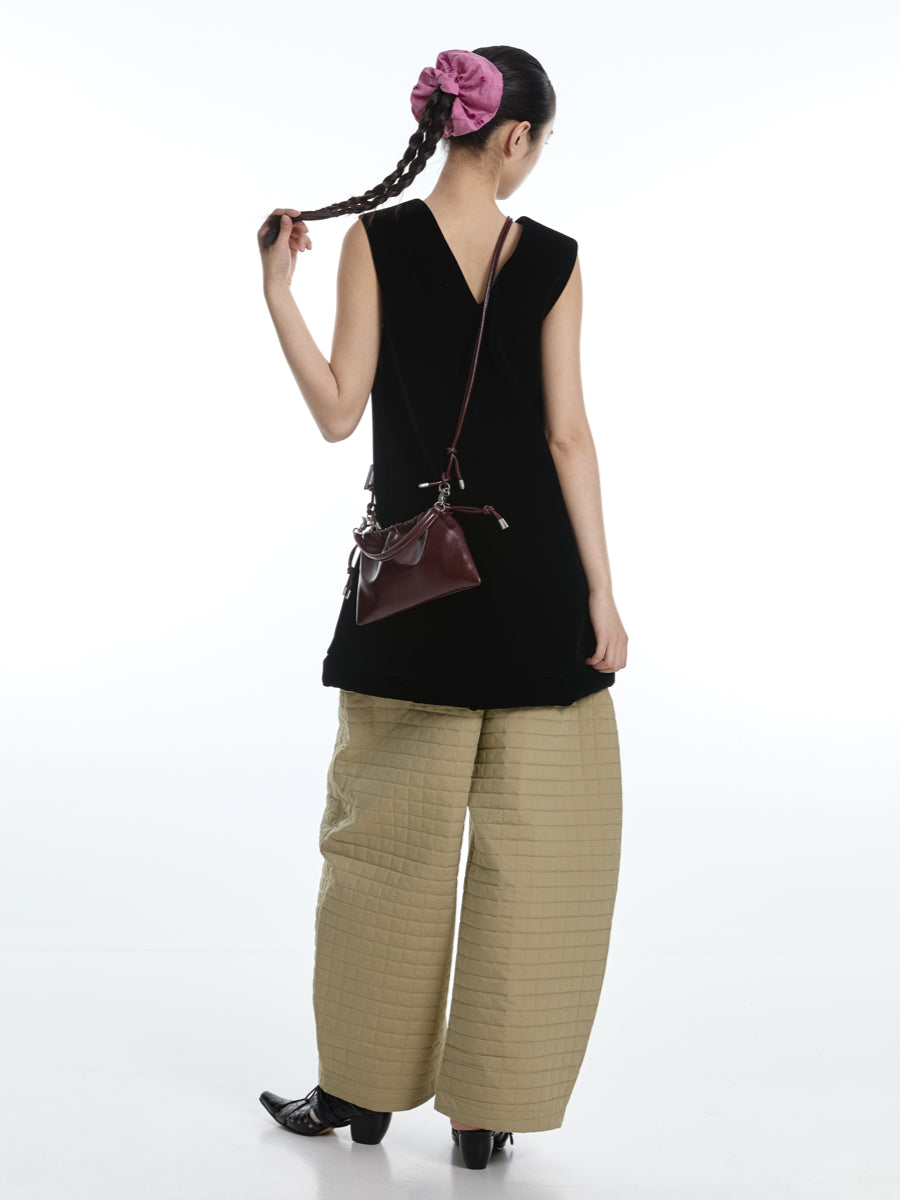 DirtySix Cow Split Leather Fran little cloud cowhide small bag