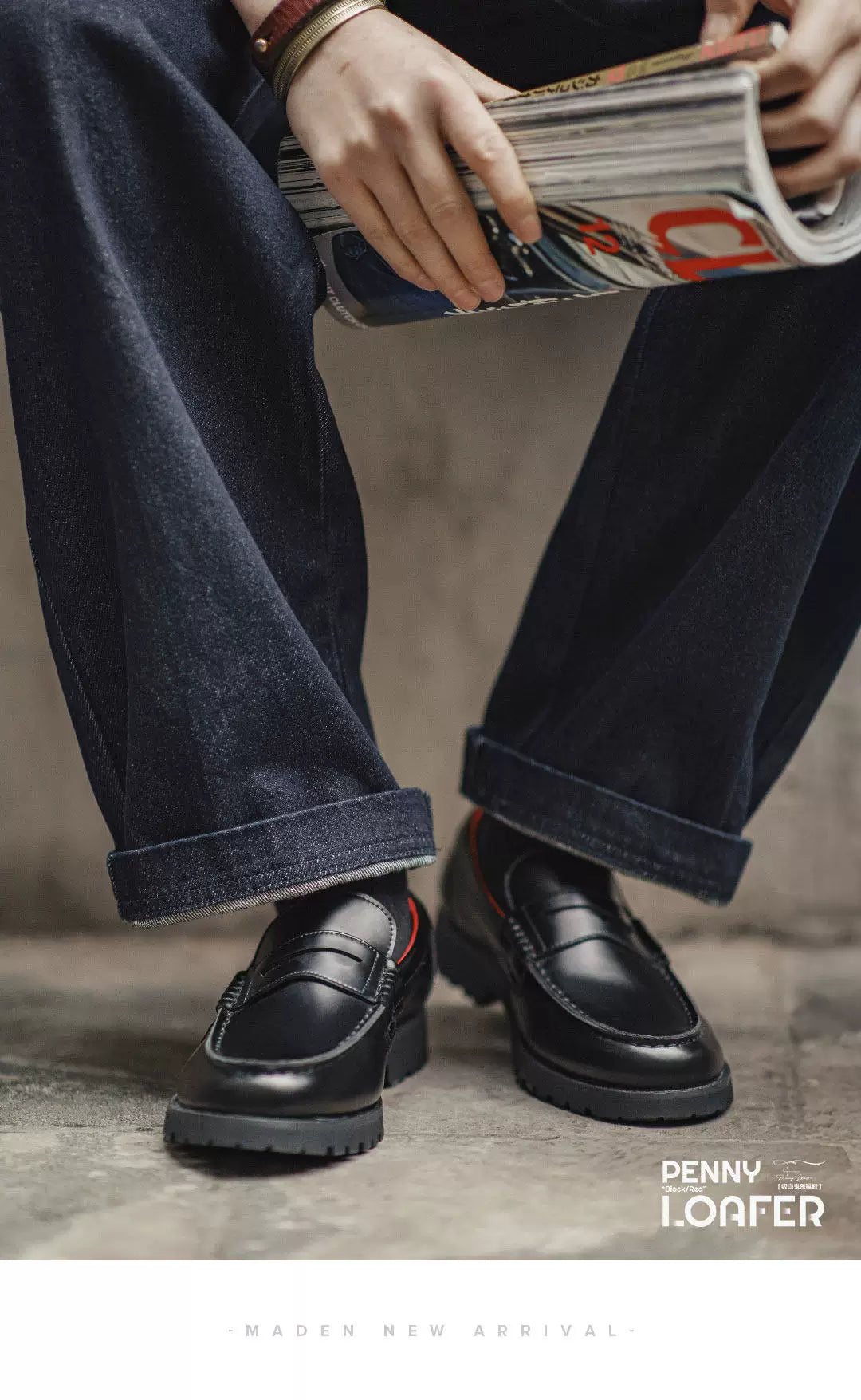 Madden Retro Old Money Wind One Pedal Casual Leather Shoes