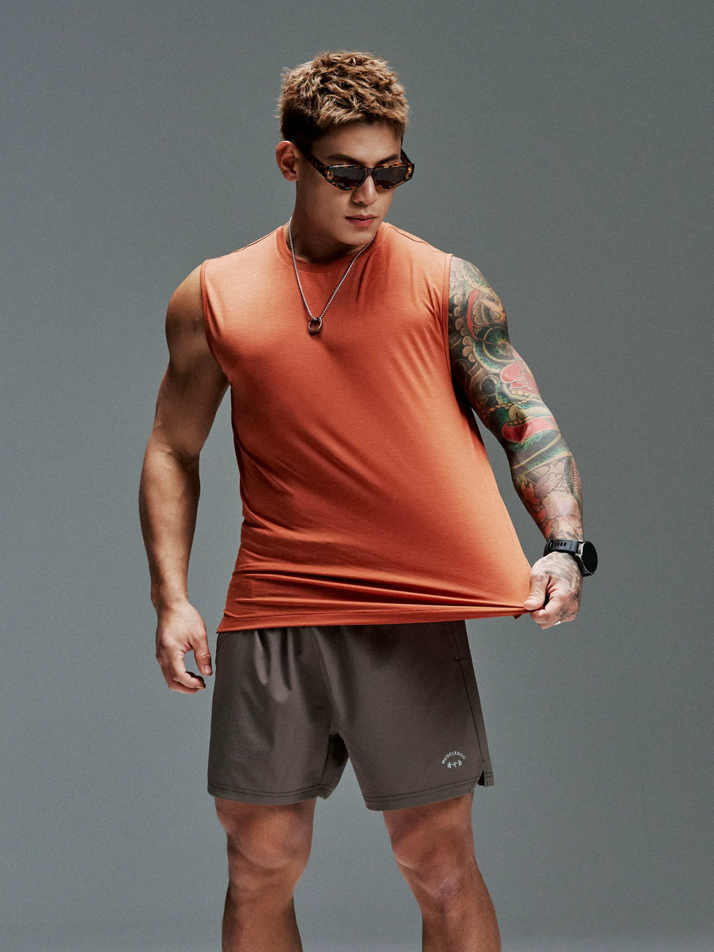 MUSCLEDOG | Quick-Dry UPF 50+ Sleeveless Training Tank Top