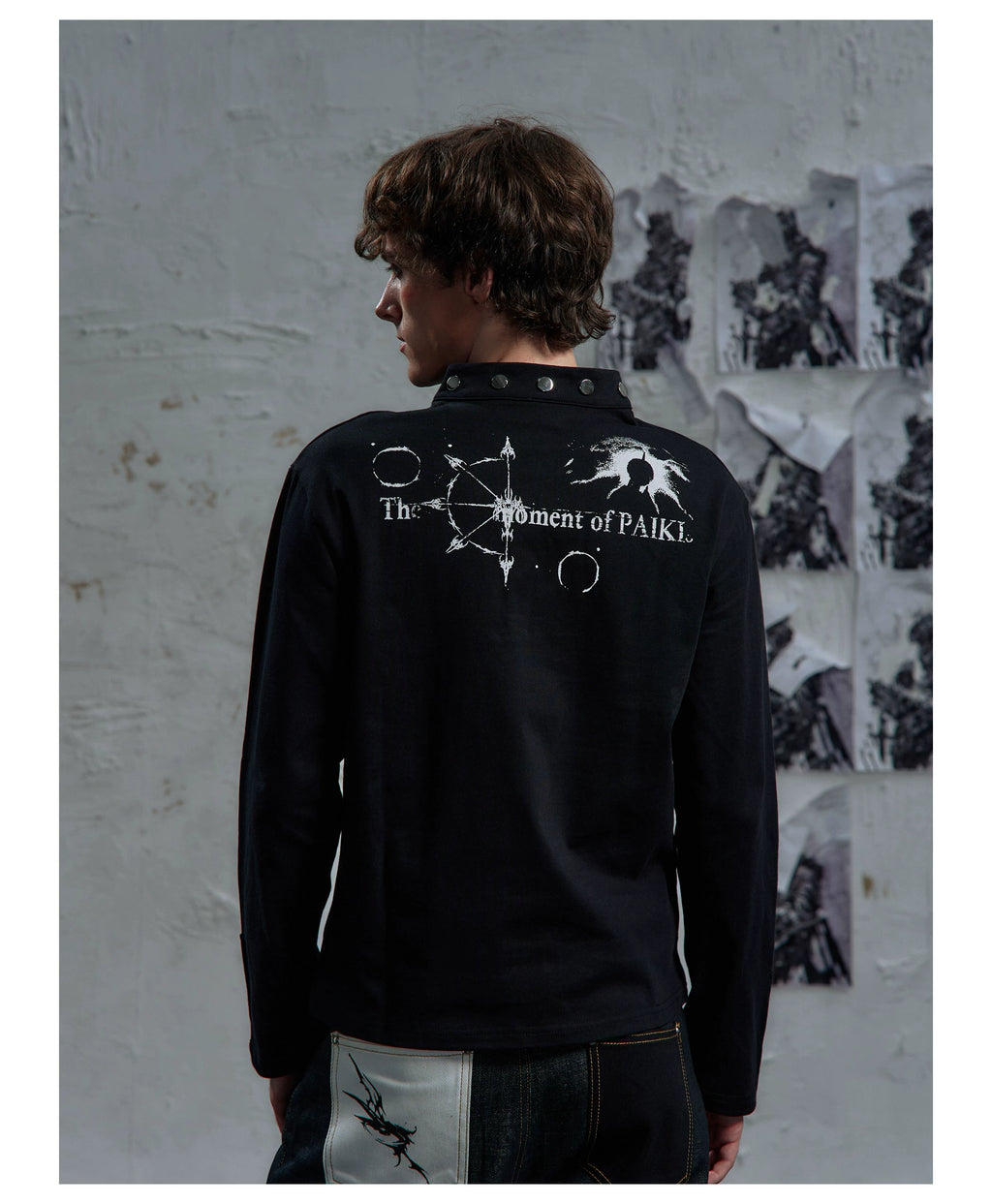 PAIKI Castle Print Casual Long Sleeve