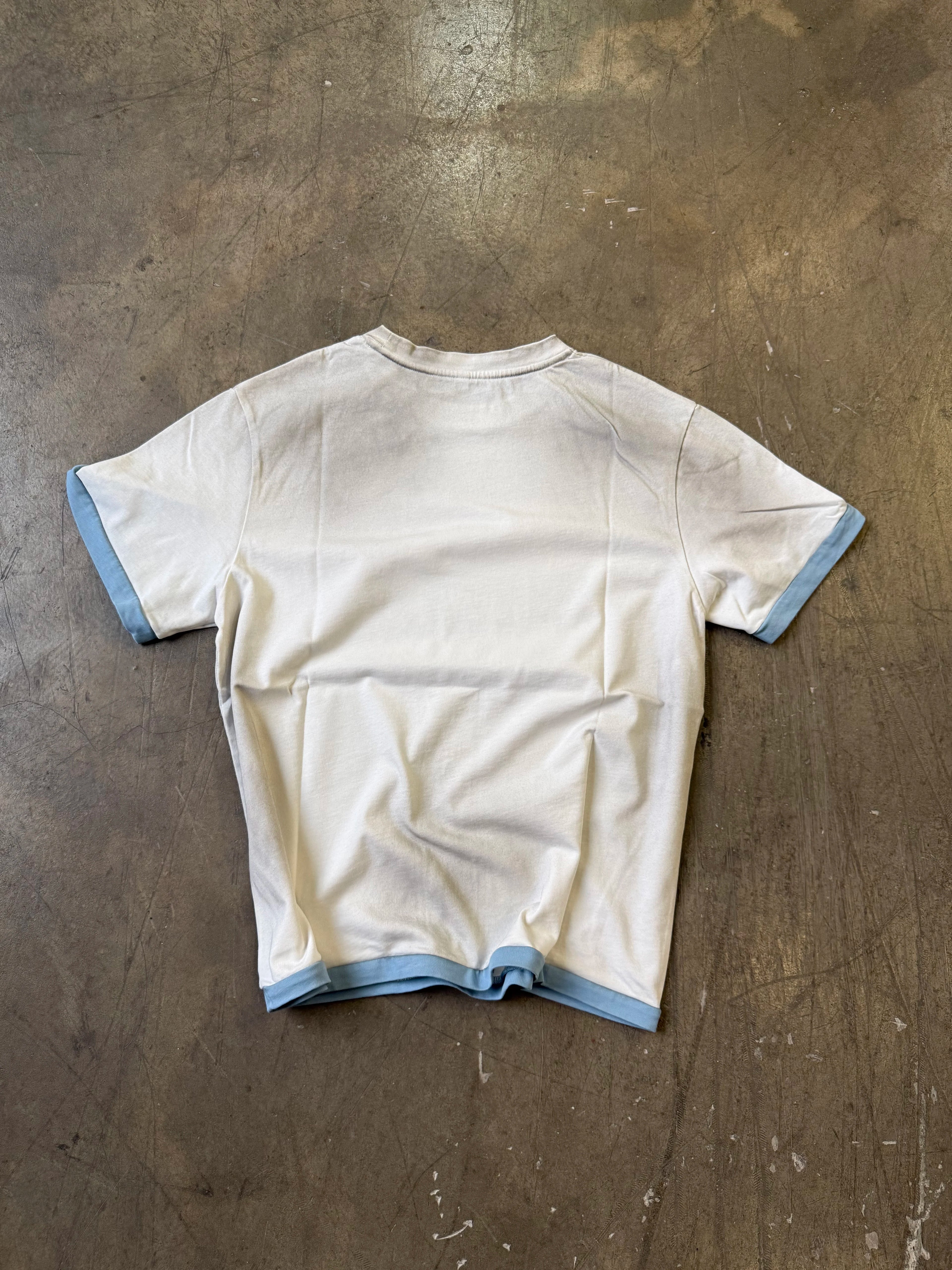 VOWPROGRESS Splicing Front Shoulder Casual Tee