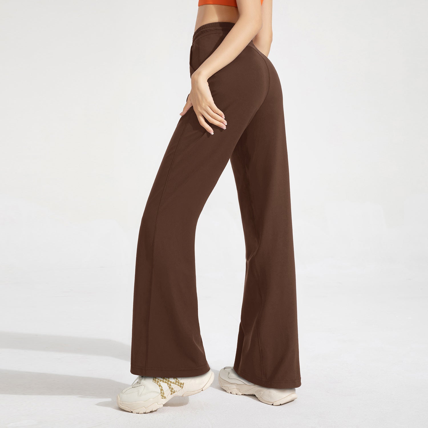 Athena Lulu High Waist Loose Skinny Pocket Wide Leg Yoga Pants