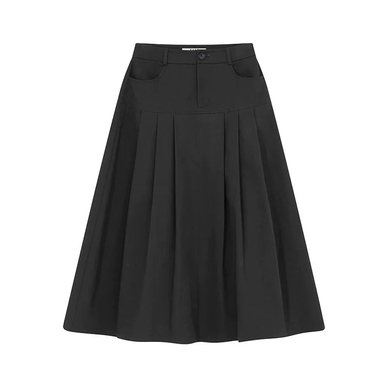 KANO Fungus Edge Pleated Casual Skirt