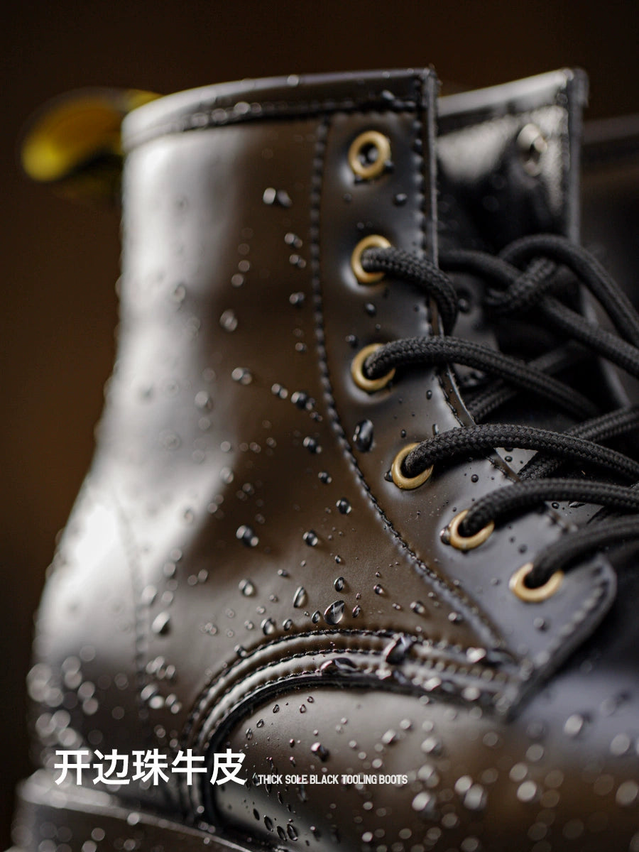 Maden High-top British Style Thick-soled Heightening Casual Tooling Boots