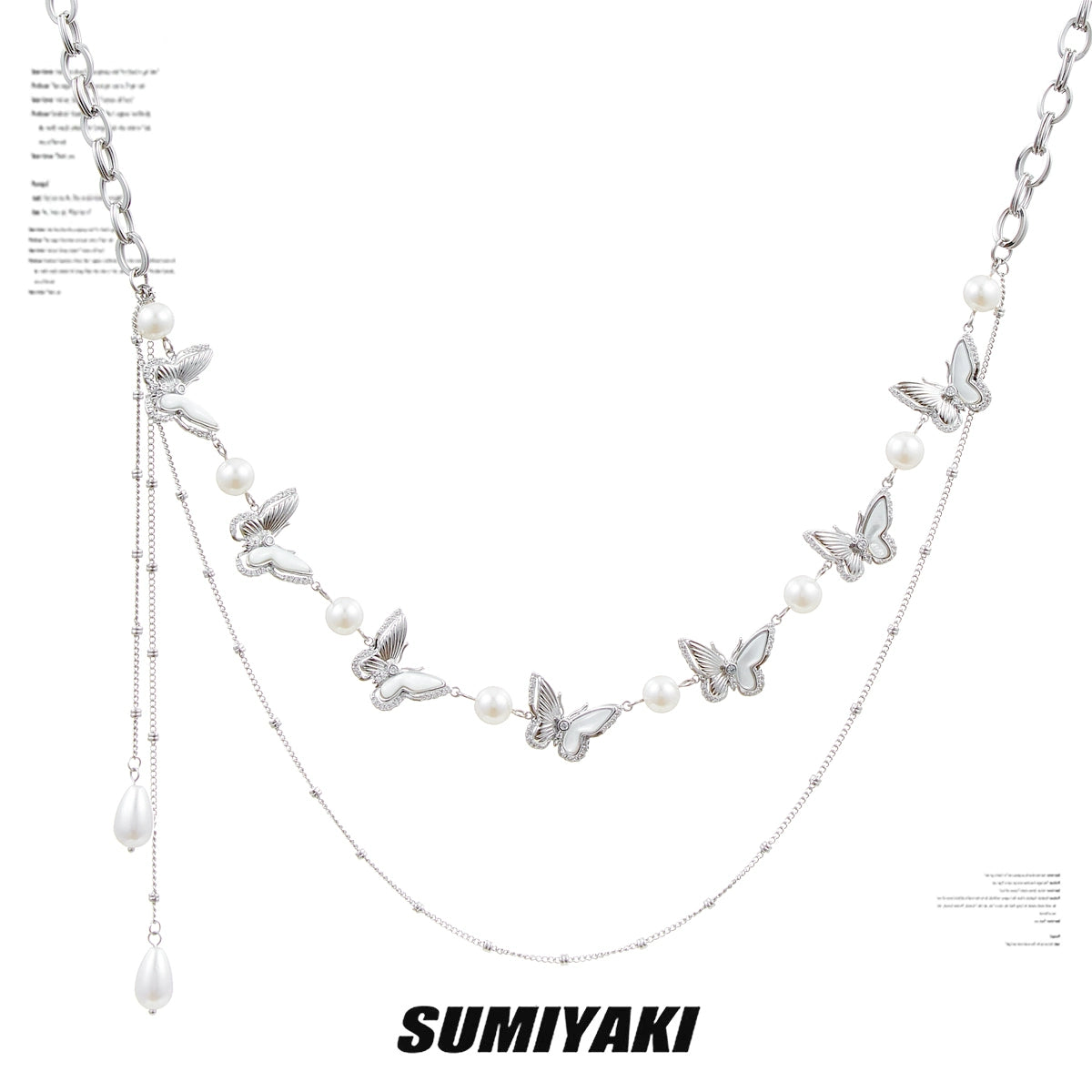 SUMIYAKI Butterfly Waist Chain Metal Chain