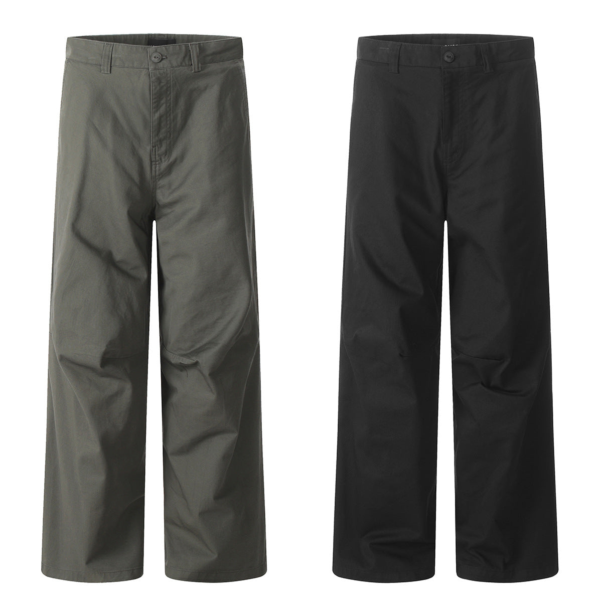 11KN  three-dimensional tailoring split pleated Pants