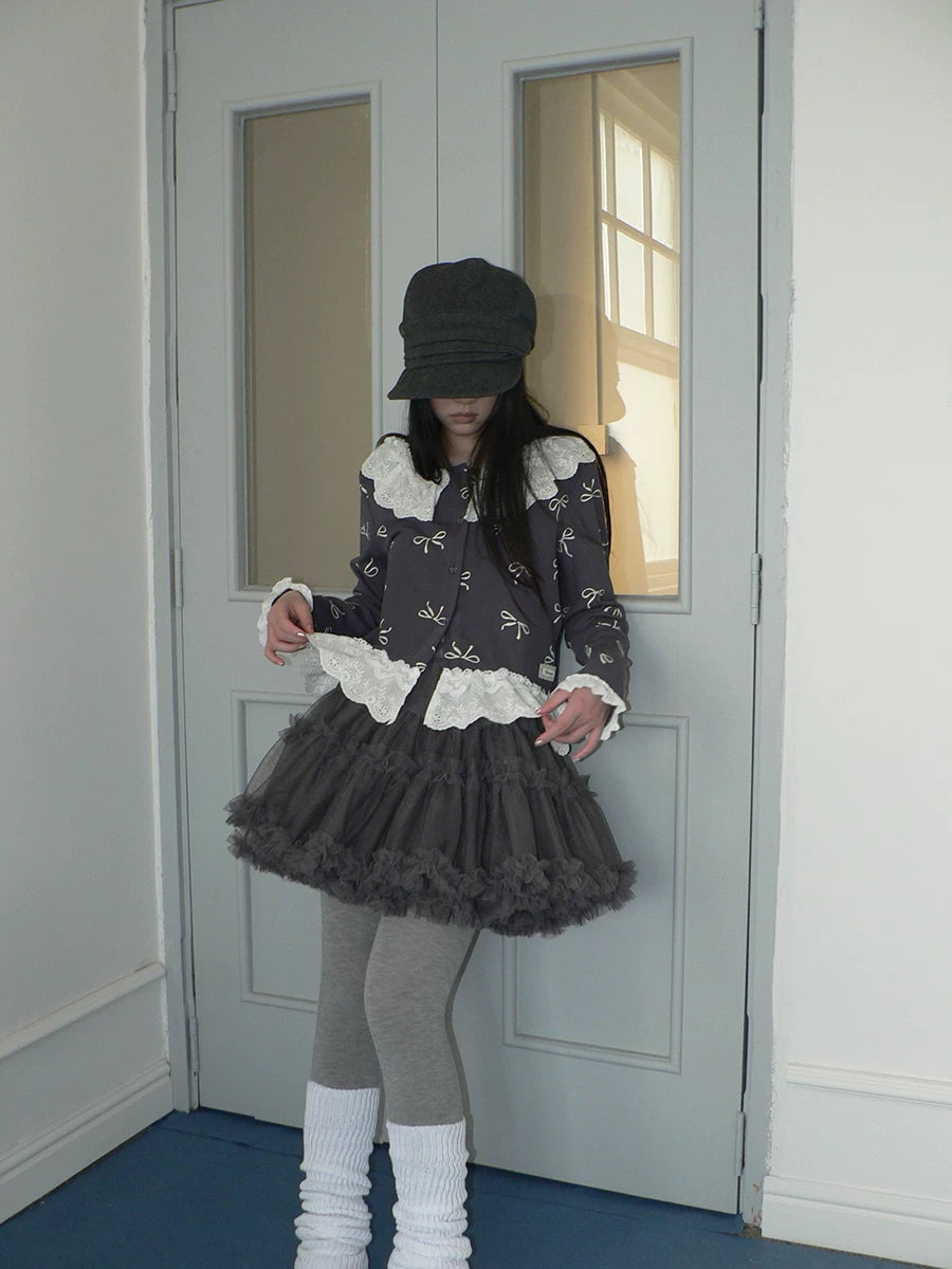Ang: Project Vintage Lace Fungus Edge Puffy Skirt