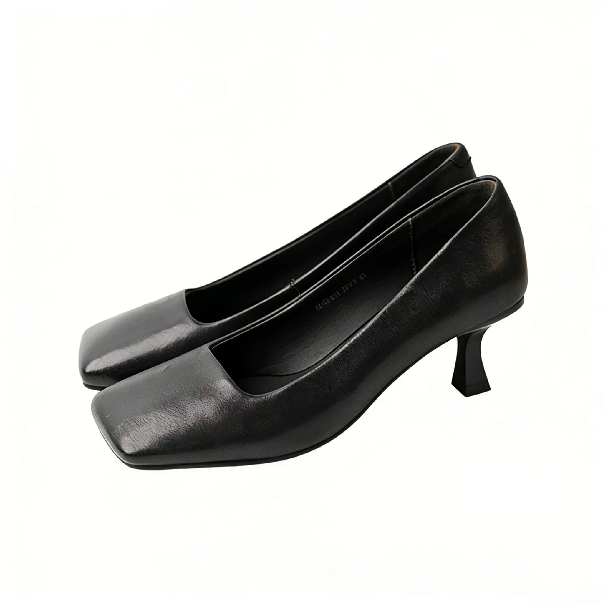 Maltelle Square Head Shallow Mouth One-pedal Single Shoes