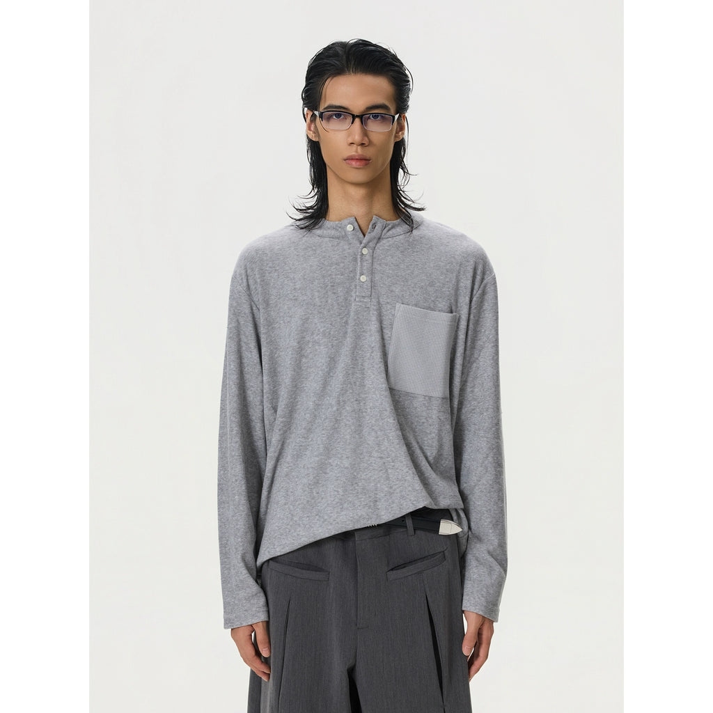 BTSG Soft Waxy Loose Woolen Inner Long Sleeve