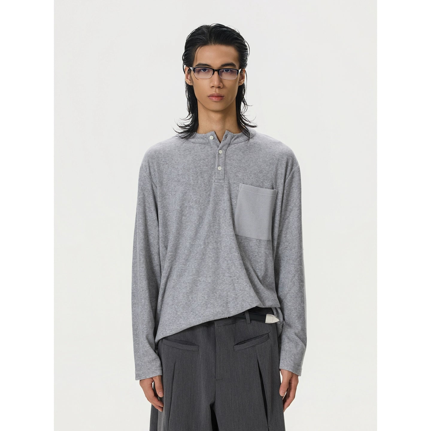 BTSG Soft Waxy Loose Woolen Inner Long Sleeve